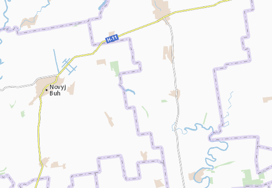 Karte Stadtplan Chervona Znam&#x27;yanka