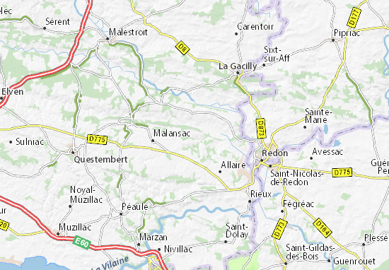 Karte Stadtplan Saint-Jacut-les-Pins