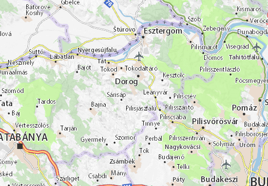 Csolnok Map