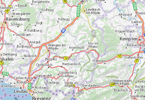 Argenbühl Map