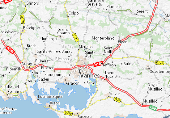 Saint-Avé Map