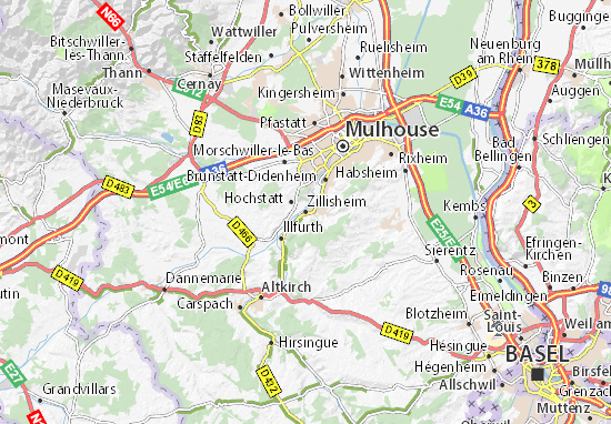 Mapas-Planos Zillisheim