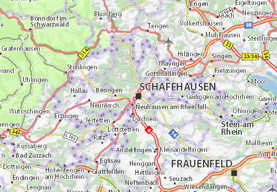Schaffhausen Map