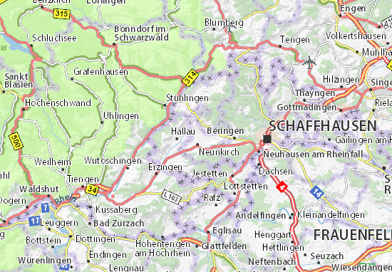 Karte Stadtplan Gächlingen