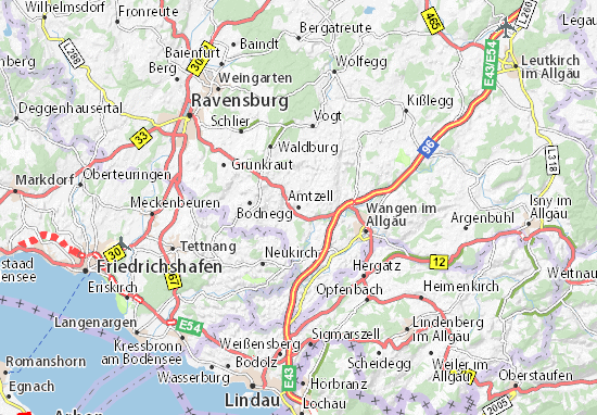 Karte Stadtplan Amtzell