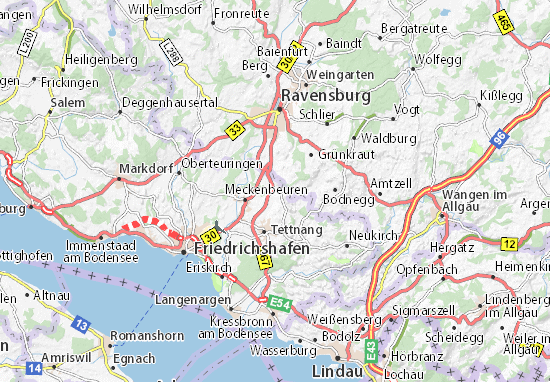 Karte Stadtplan Liebenau