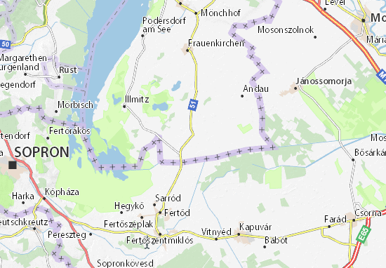 Wallern im Burgenland Map