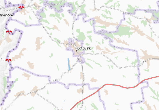 Karte Stadtplan Kuyal&#x27;nyk