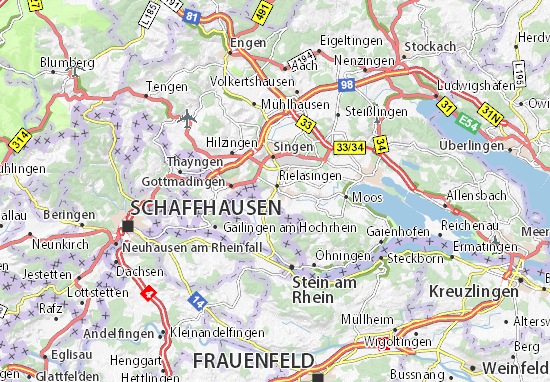 Karte Stadtplan Rielasingen