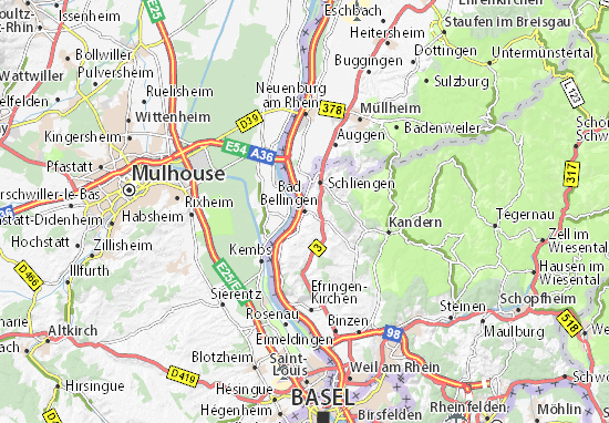 Mapas-Planos Bad Bellingen