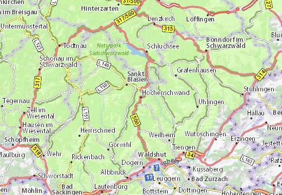 Mapas-Planos Höchenschwand
