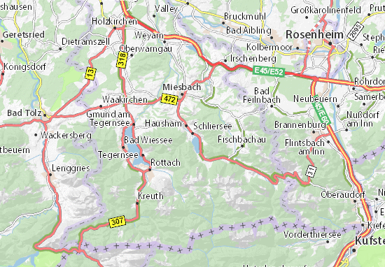 Karte Stadtplan Schliersee
