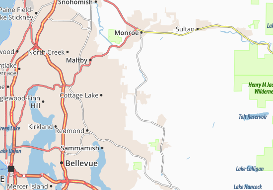 Karte Stadtplan Duvall