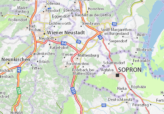 Karte Stadtplan Walbersdorf