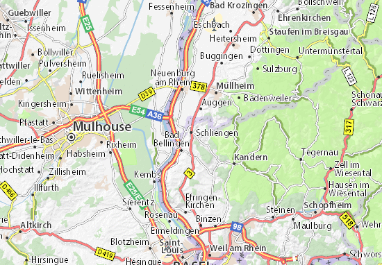 Mapas-Planos Schliengen