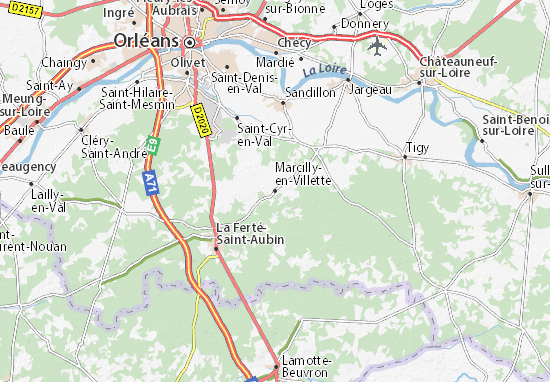 Marcilly-en-Villette Map