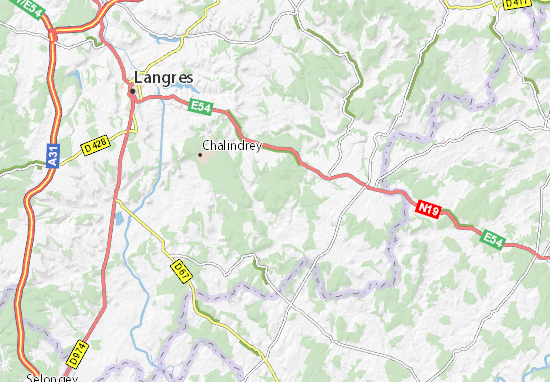 Mapa Champsevraine