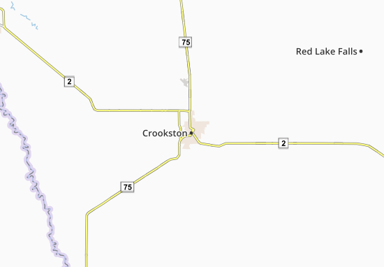 Kaart Plattegrond Crookston