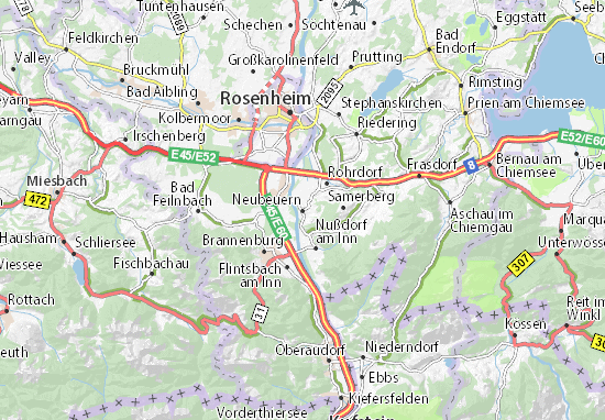 Karte Stadtplan Neubeuern