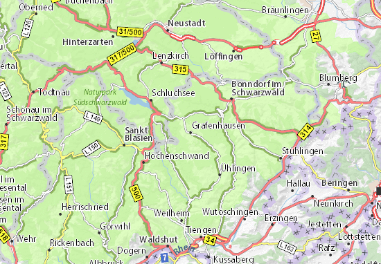 Grafenhausen Map