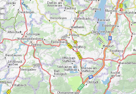 Kaart Plattegrond Oberhausen