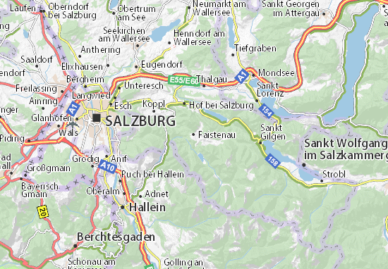 Karte Stadtplan Faistenau