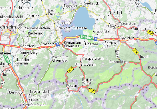Karte Stadtplan Grassau