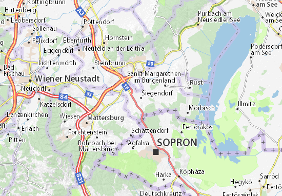 Karte Stadtplan Siegendorf