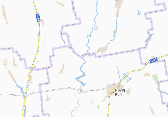 Karte Stadtplan Rozanivka