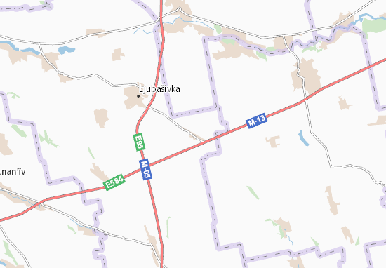 Kaart Plattegrond Ahafiivka