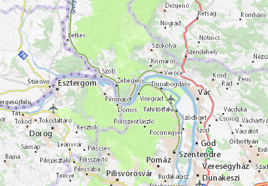 Karte Stadtplan Nagymaros