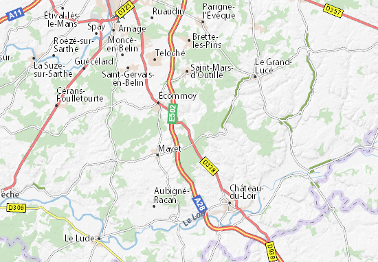 Karte Stadtplan Laillé