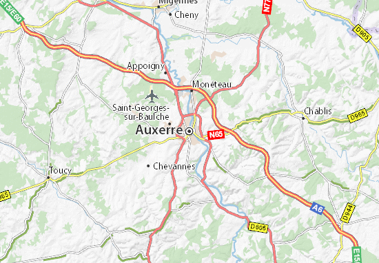 Mapa Plano Auxerre