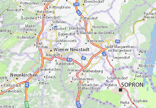 Karte Stadtplan Pöttsching