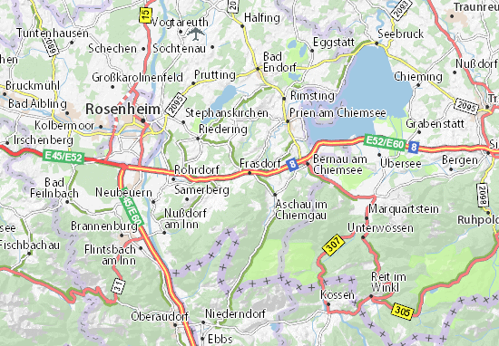 Karte Stadtplan Frasdorf
