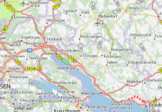 Karte Stadtplan Owingen