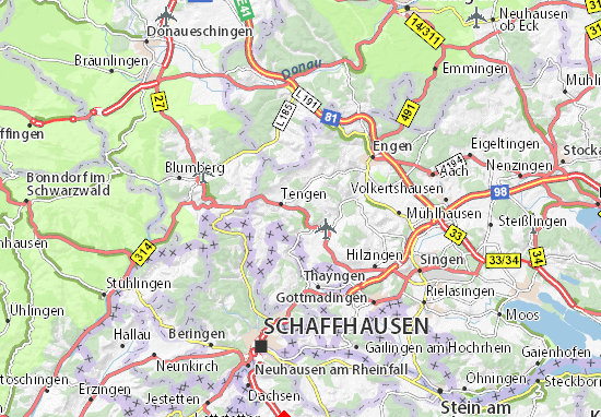Karte Stadtplan Blumenfeld