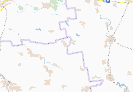 Kaart Plattegrond Temyrivka