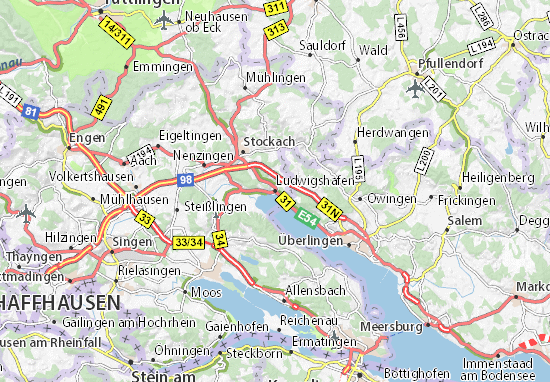Karte Stadtplan Ludwigshafen