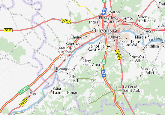 Carte-Plan Cléry-Saint-André