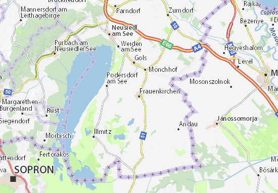 Karte Stadtplan Frauenkirchen