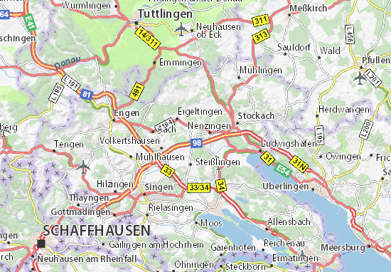 Karte Stadtplan Orsingen
