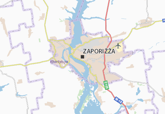 Zaporižža Map