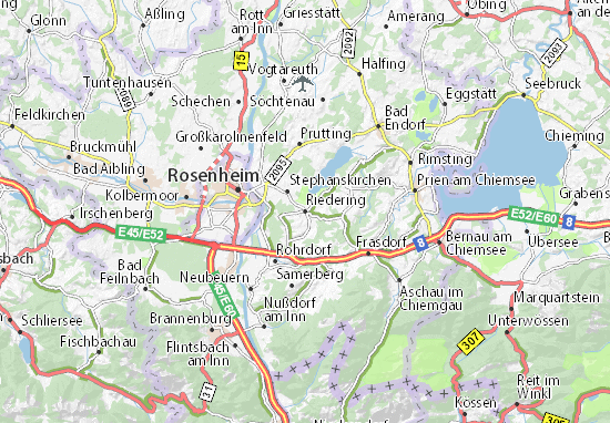 Karte Stadtplan Riedering