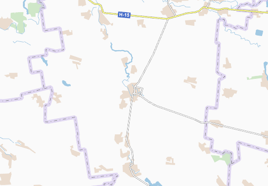 Karte Stadtplan Velyka Novosilka