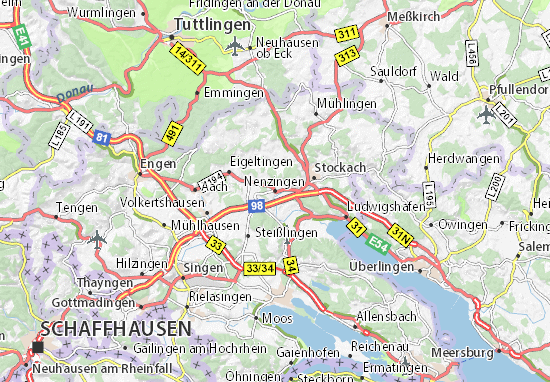 Karte Stadtplan Nenzingen