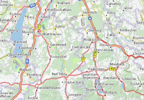 Karte Stadtplan Dietramszell