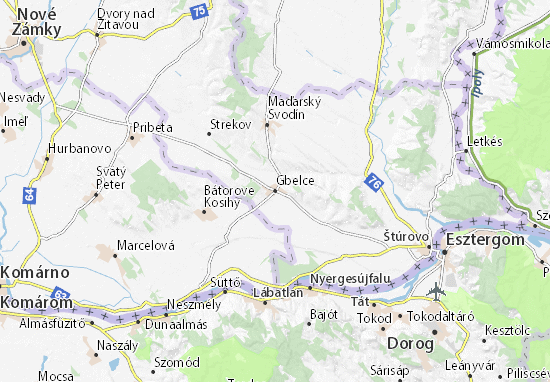 Gbelce Map