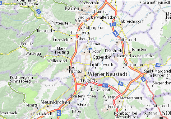 Karte Stadtplan Theresienfeld