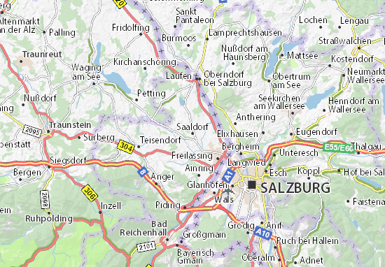 Karte Stadtplan Saaldorf